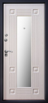 Дверь с отделкой МДФ и зеркалом ДЗ-14