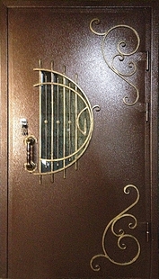 Дверь порошок с ковкой ДК-28