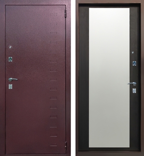 Дверь с отделкой МДФ и зеркалом ДЗ-11