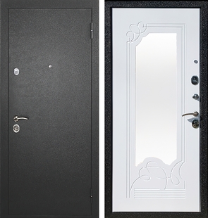 Дверь с отделкой МДФ и зеркалом ДЗ-2