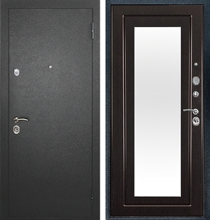 Дверь с отделкой МДФ и зеркалом ДЗ-6