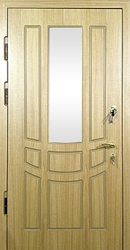 Дверь с МДФ со стеклом МД-46