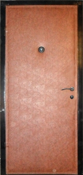 Дверь эконом с винилискожей ДЭ-21, наружная сторона