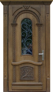 Дверь из массива со стеклом ДМ-18