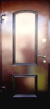 Дверь с металлофиленкой и порошковым напылением МФ-3