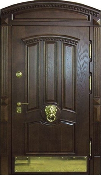 Металлическая парадная дверь с массивом ПД-8